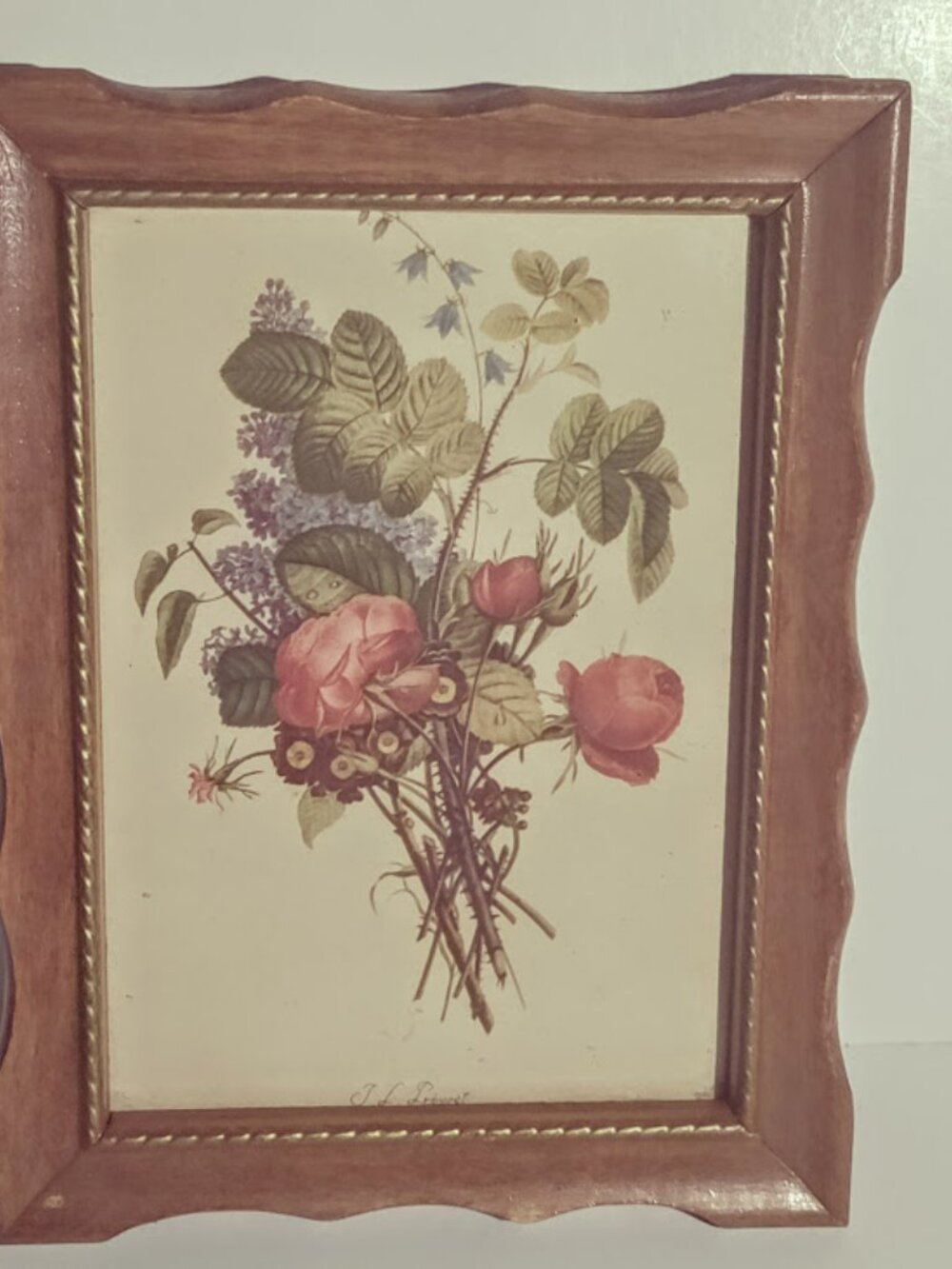 Framed J.L. Prevost Floral Botanical Print